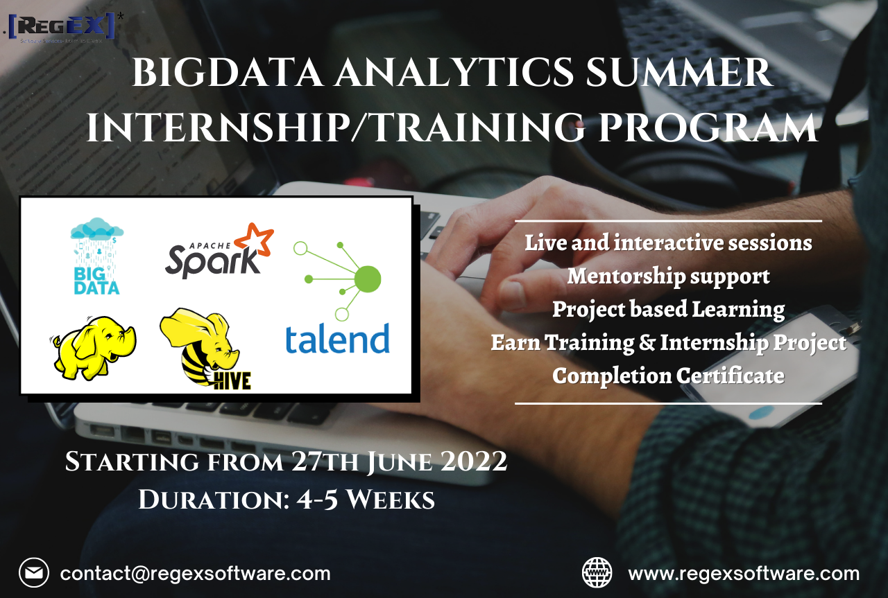 Summer Internship Program June 2022 Regex Software
